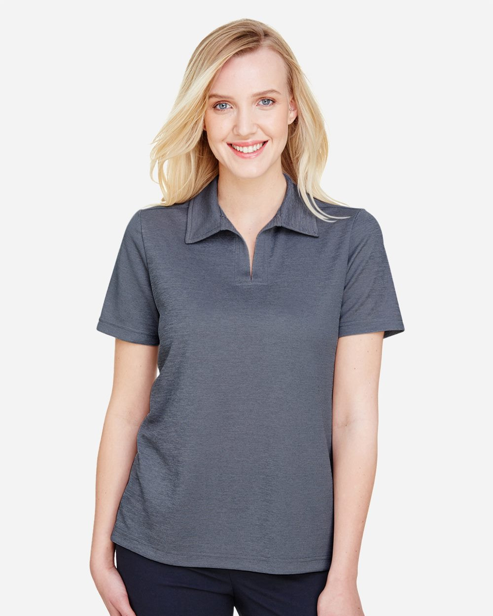 Embroidered Women's CrownLux Performance® Address Melange Polo - DG22W