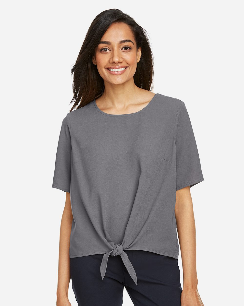 Custom Women's Perfect Fit™ Tie Front Blouse - DP617W