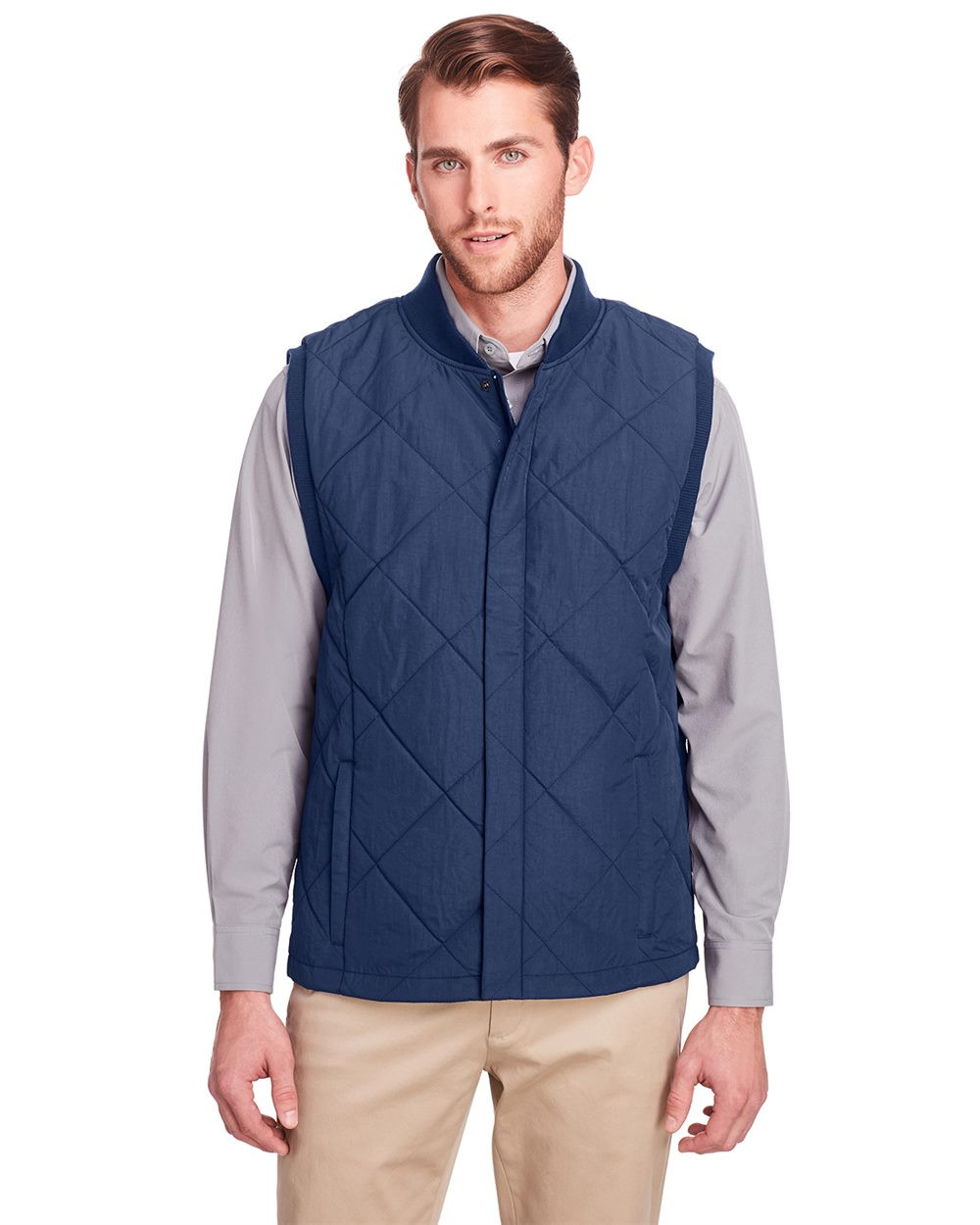 Embroidered Men's Dawson Quilted Hacking Vest - UC709