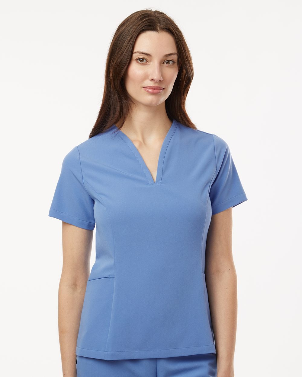 Custom Women's Calix Fit & Flare Scrub V-Neck Top - W10003