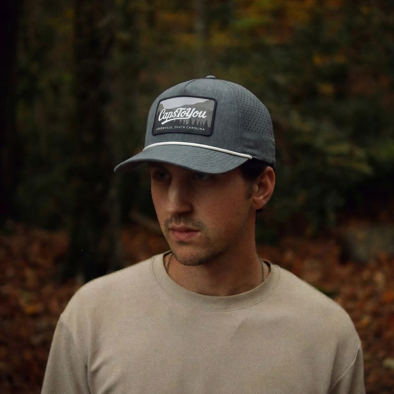 Perforated Mesh Rope Caps - Custom Patch Hats
