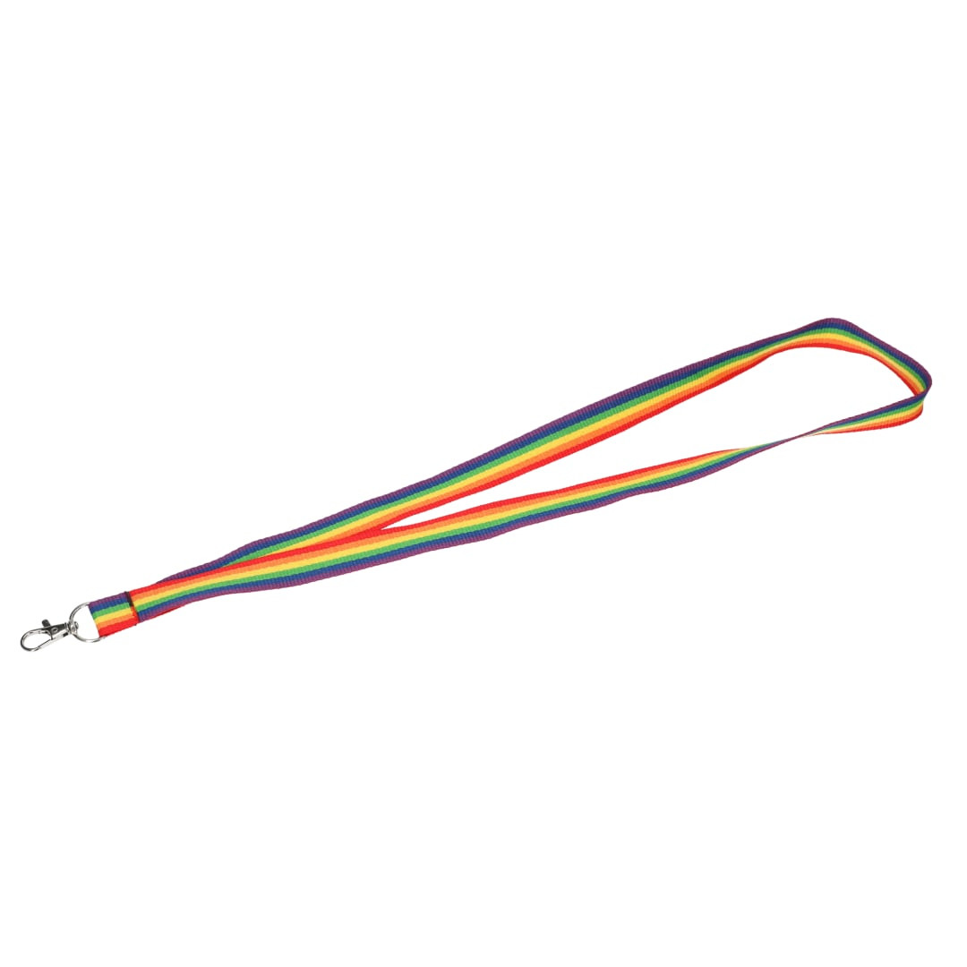 Custom Recycled Polyester Rainbow Lanyard