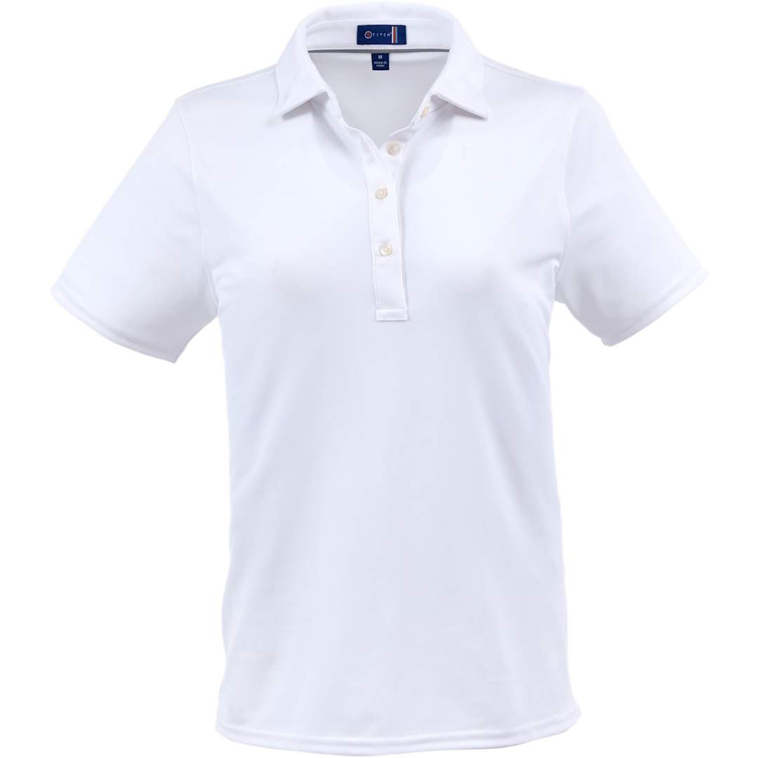Embroidered STITCH Solid Pique Polo - Womens