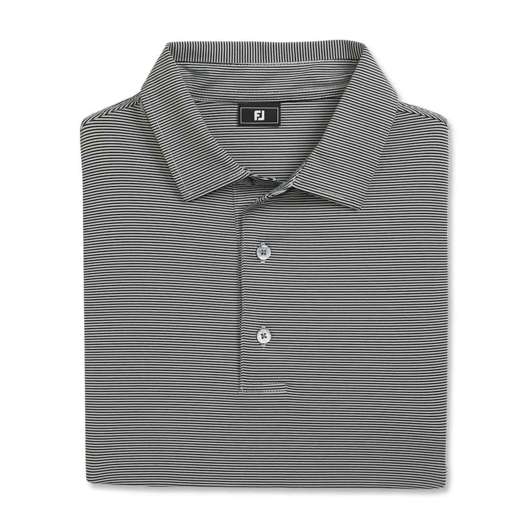 Custom FootJoy Mens MicroFeeder Stripe Polo