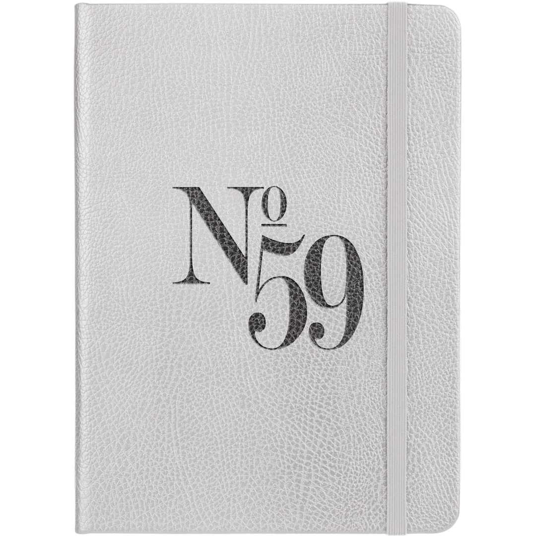 Custom 5” x 7” FSC Recycled Pebble Hard Bound Journal