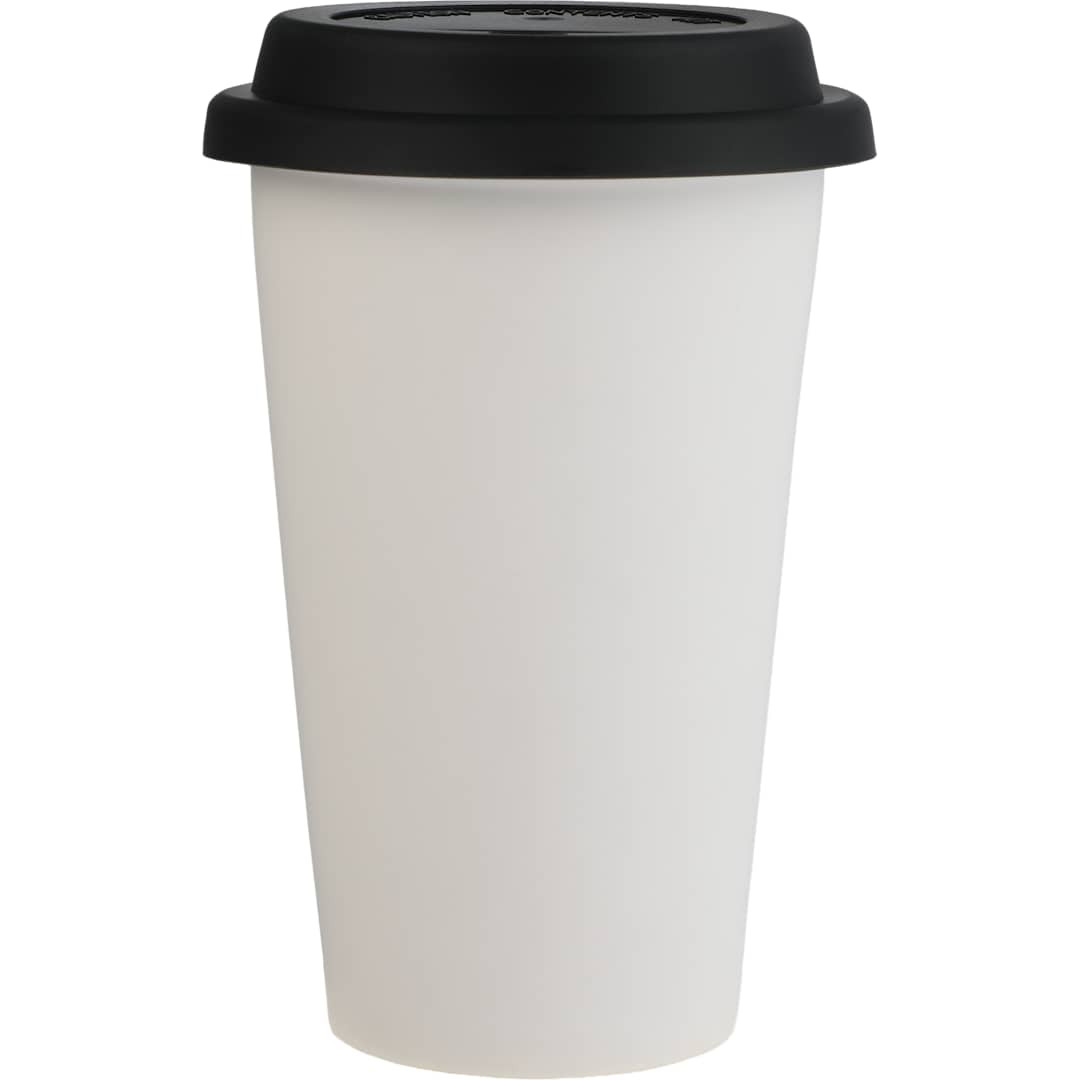 Custom Im Not a Paper Cup 10oz Ceramic Tumbler w/ Lid