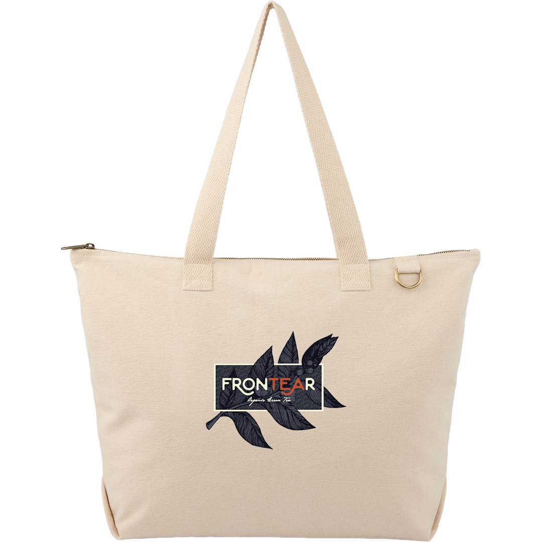 Custom FEED Organic Cotton Zippered Tote