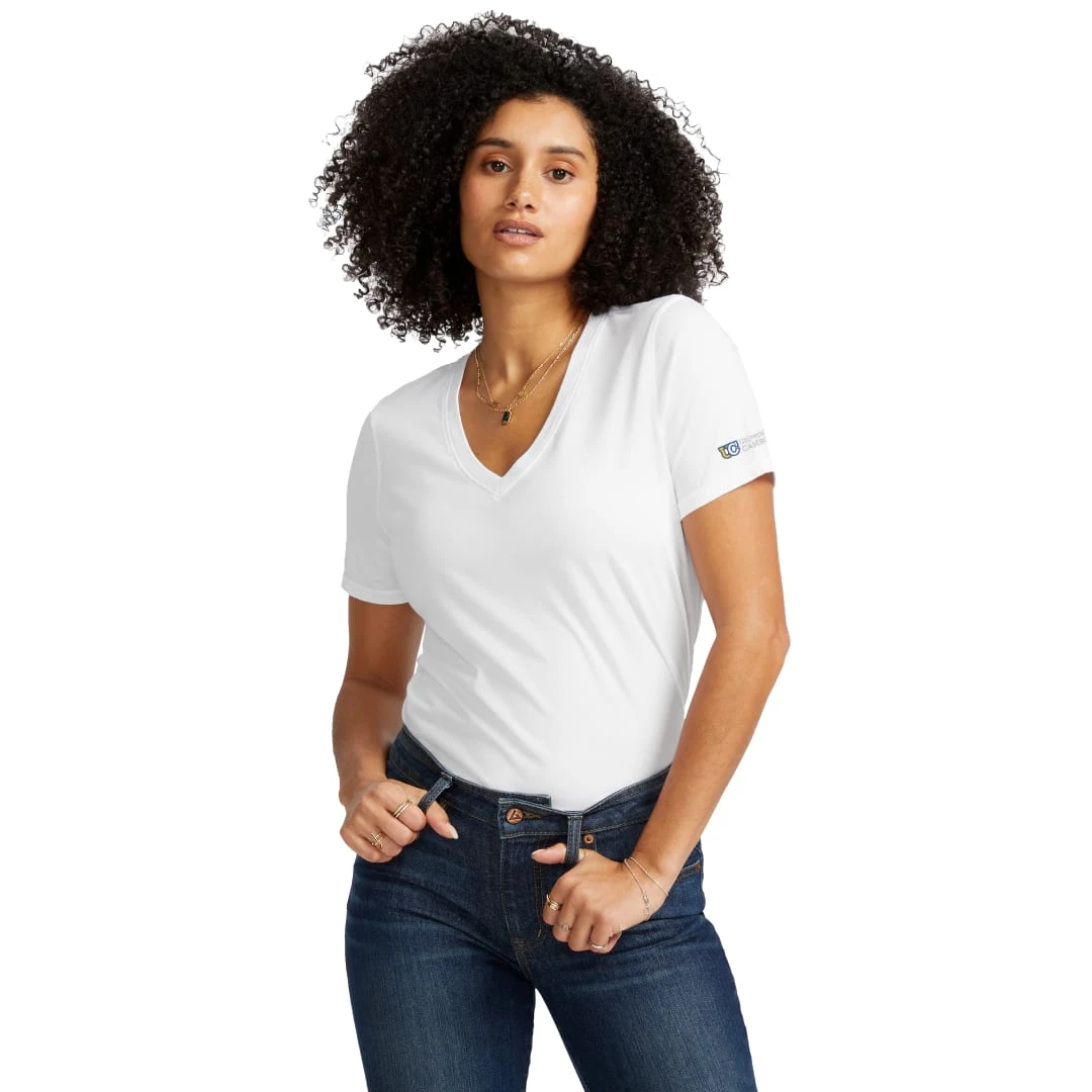 Custom American Giant Classic Cotton V-Neck T - Womens