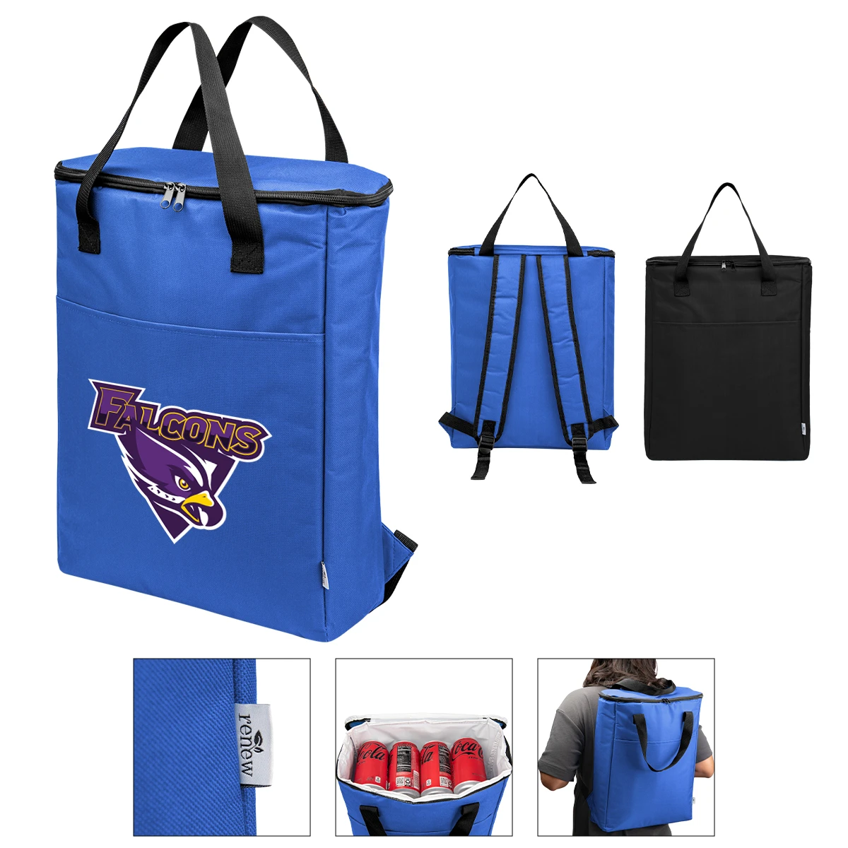 Custom Recon rPET 15 Can Cooler Backpack 35177