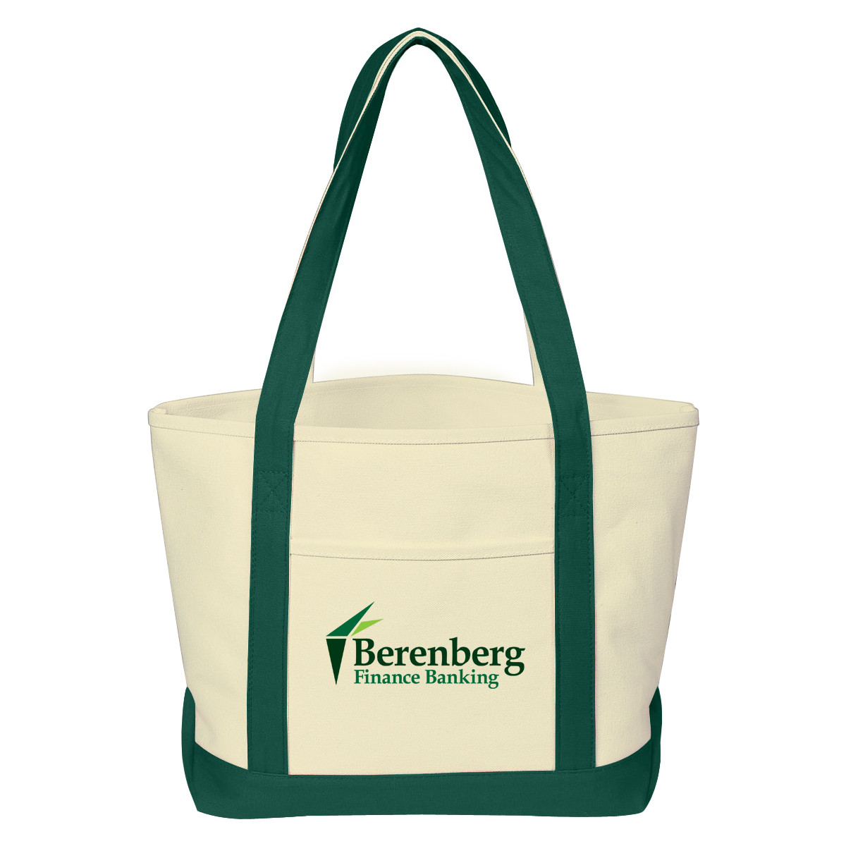 RECYCLED NATURAL WITH FOREST GREEN