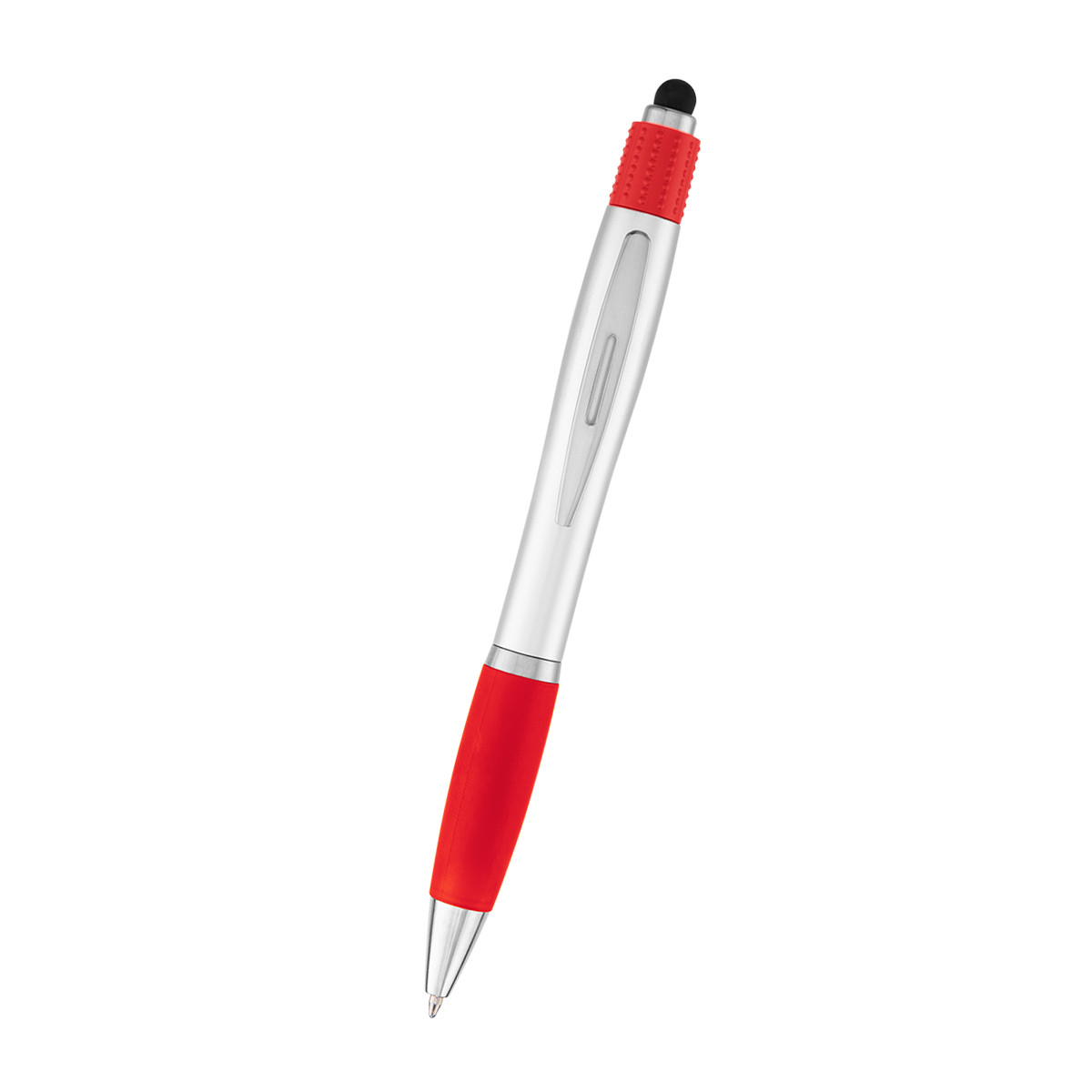 SILVER WITH RED