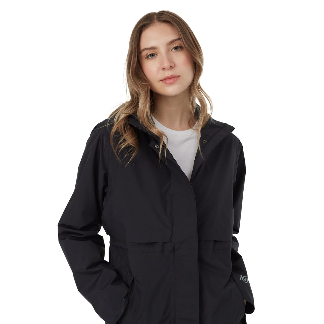 Embroidered tentree Nimbus Long Rain Jacket - Womens