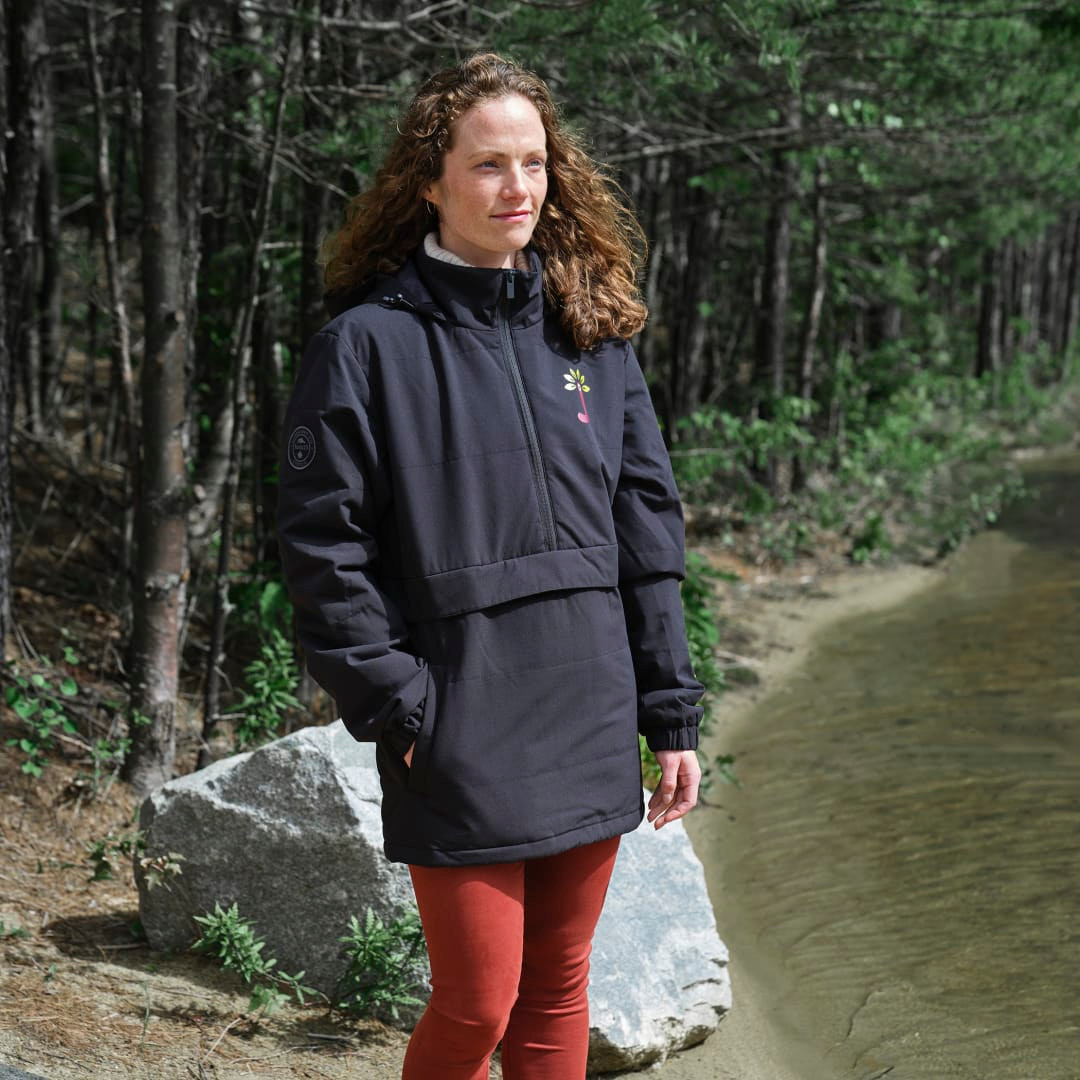 Embroidered Roots73 ALBANY Eco Insulated Half Zip - Unisex