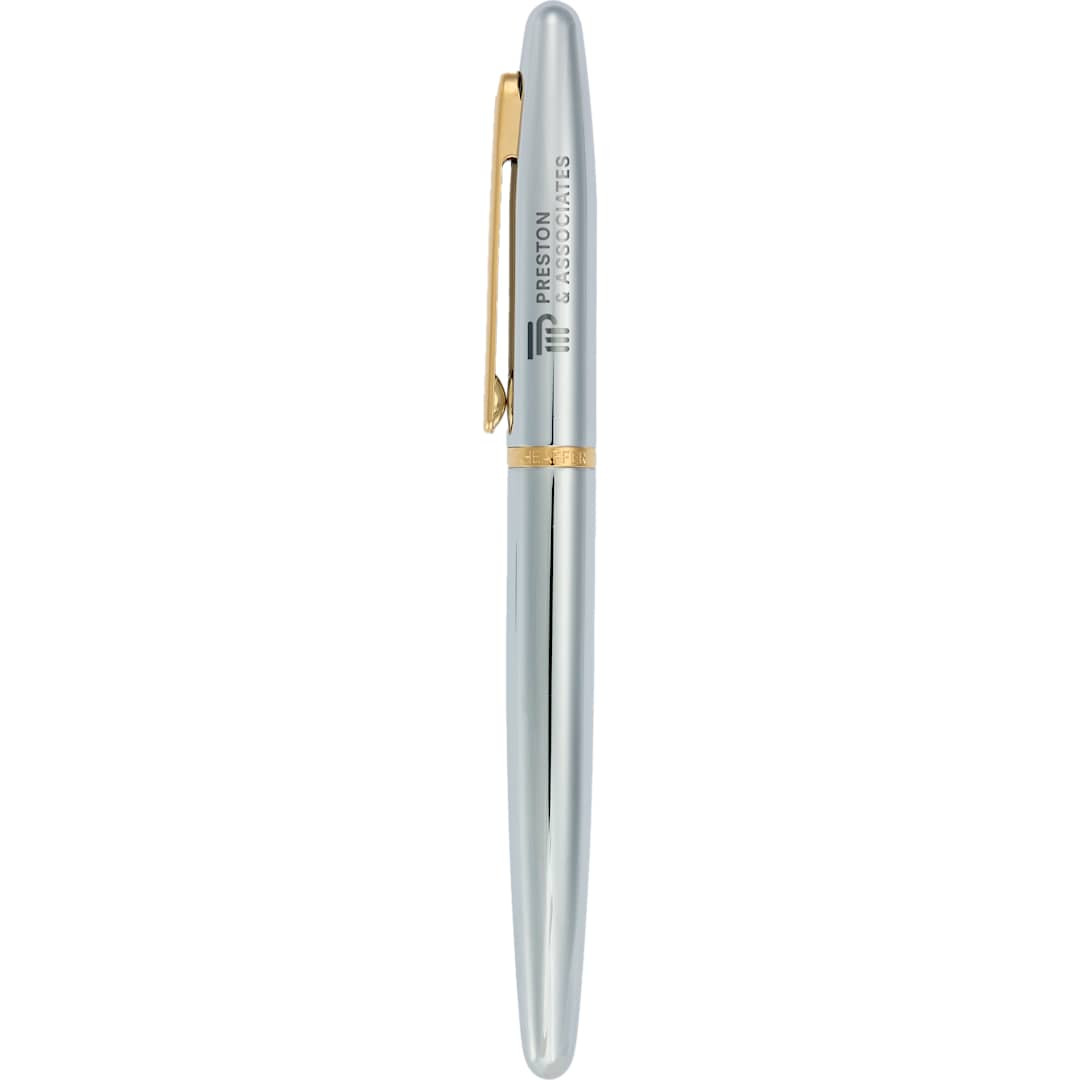 Custom Sheaffer VFM Polished Chrome with Gold Roller Bal