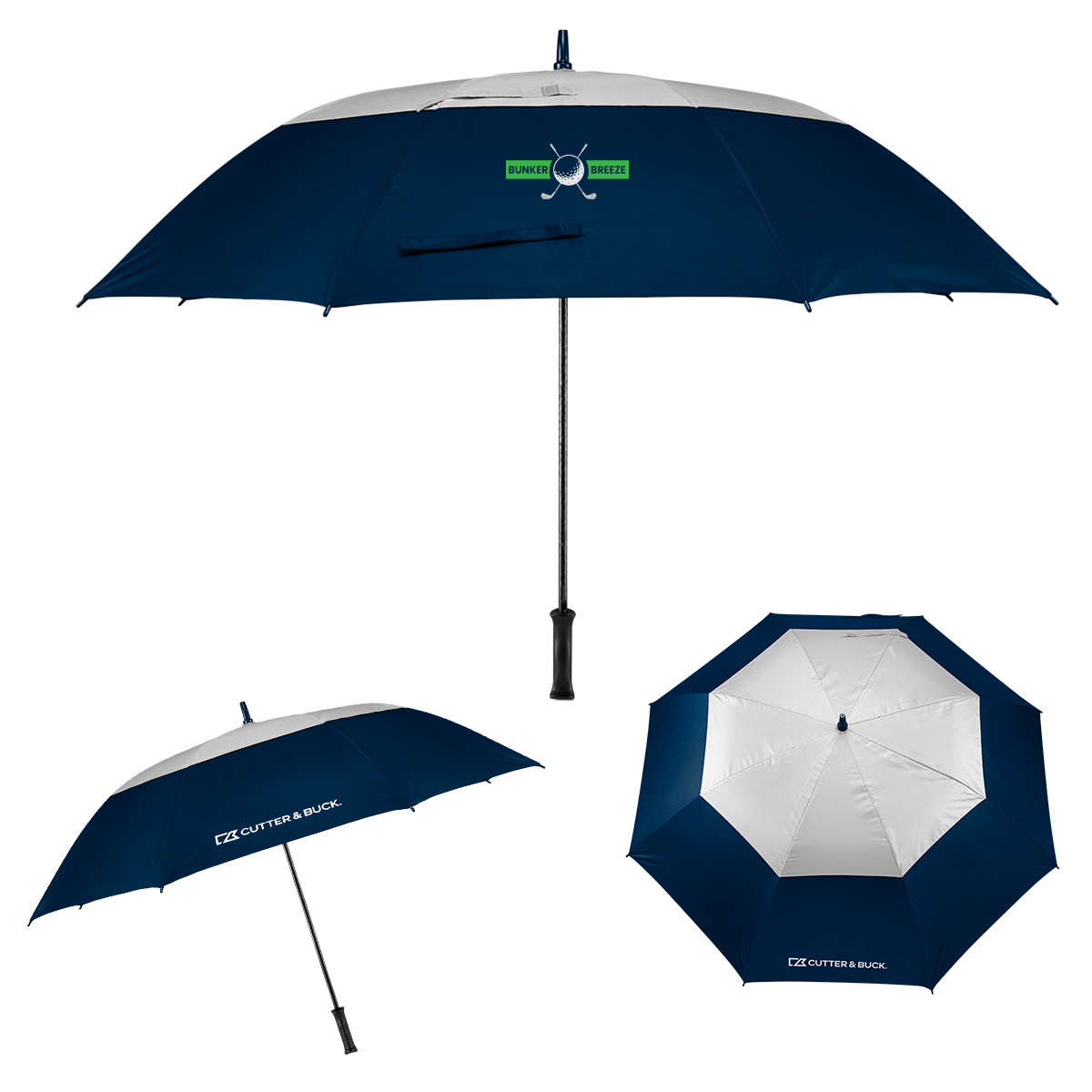 Custom 60" Cutter & Buck® Arc rPET Golf Umbrella 45017