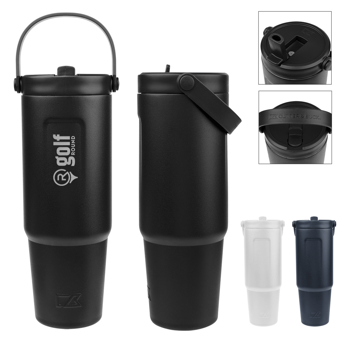 Custom 32 Oz. Cutter & Buck® Recycled Stainless Steel Tumbler 50169