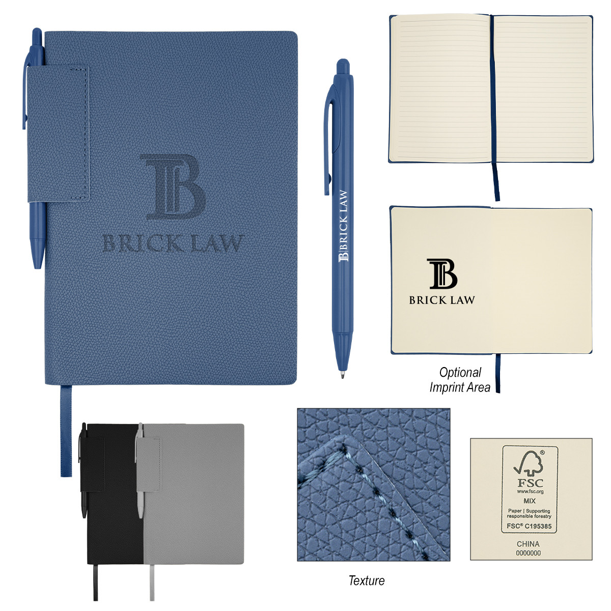 Custom Sylvia Journal With Pen 65062
