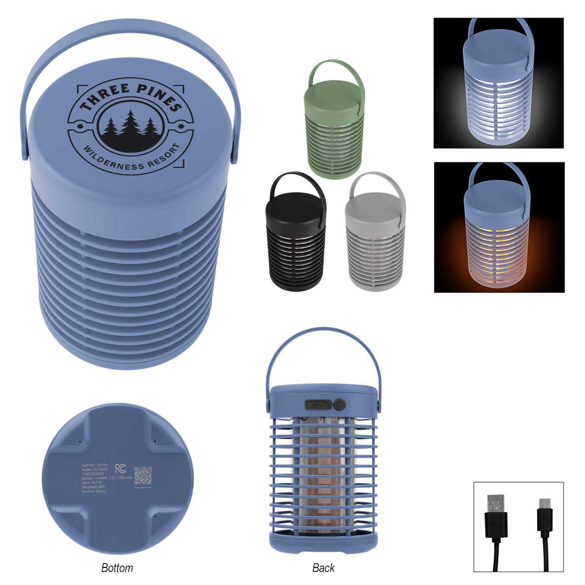 Custom Rechargeable Flame Camping Lantern 20143