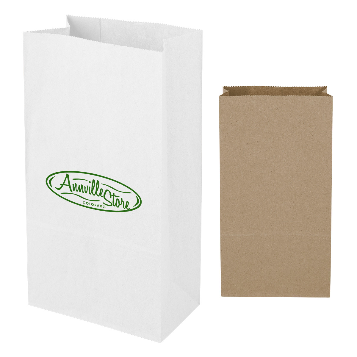 Custom 6# SOS Kraft Paper Bag - 6" x 11.06" 99946