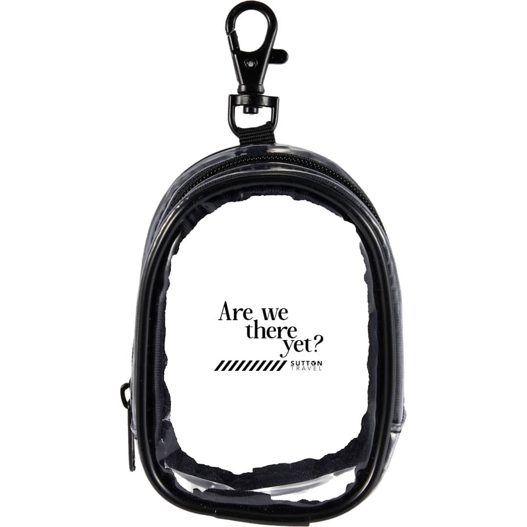 Custom Round Clear Bag Charm