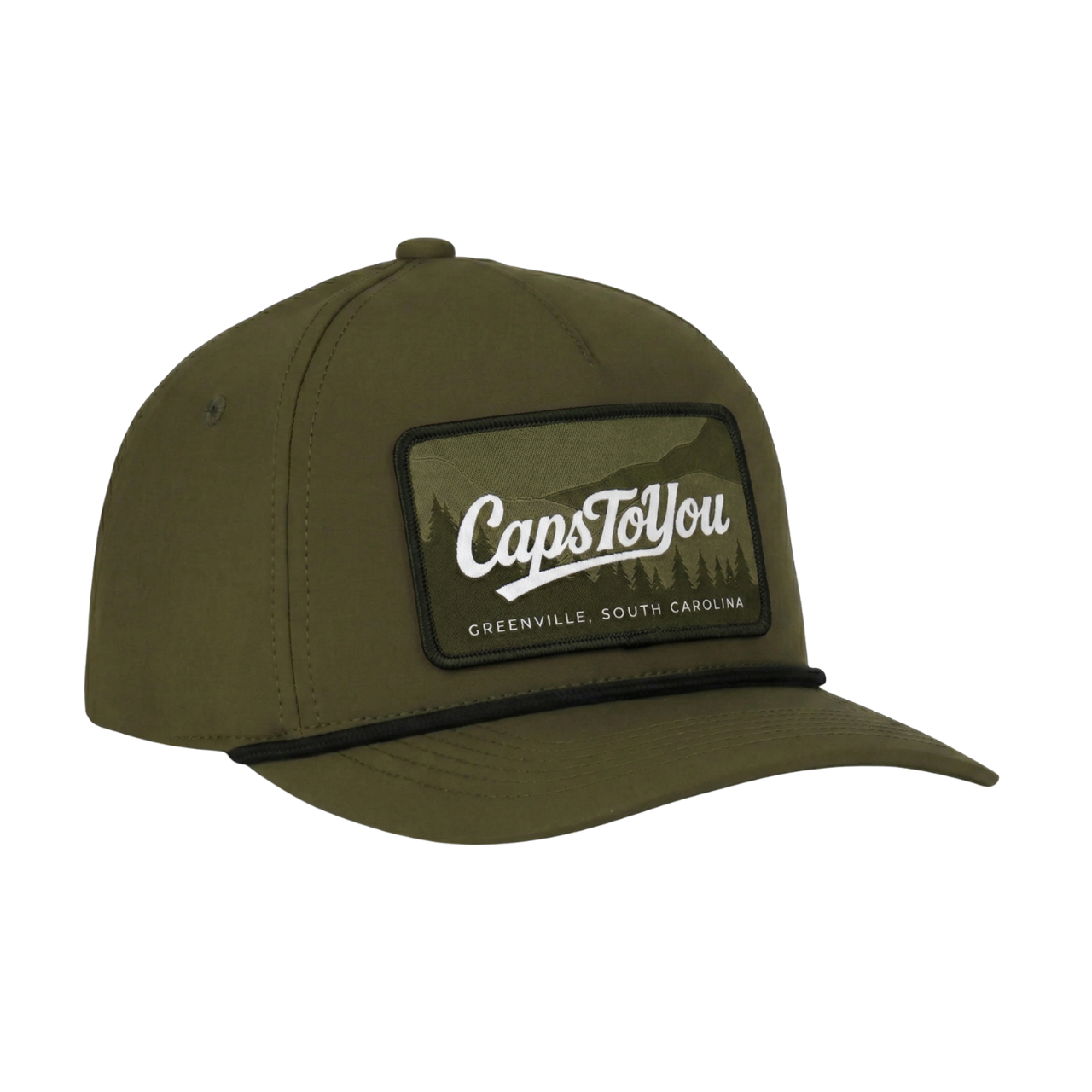 Performance 5 Panel Rope Caps - Custom Patch Hats