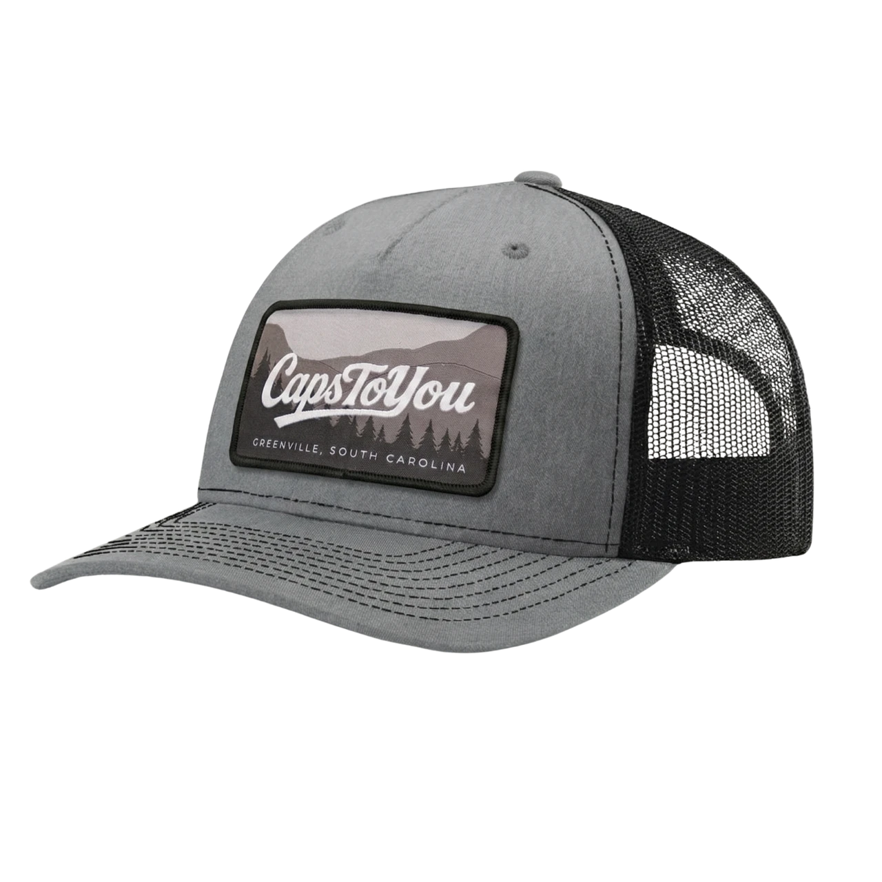 Custom Five-Panel Trucker Caps - 112FP - Woven Patch