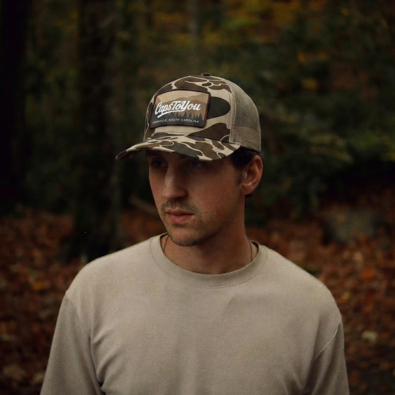 Camo Trucker Caps - Custom Patch Hats