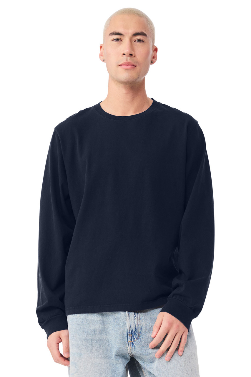 Custom BELLA+CANVAS Unisex Heavyweight Garment-Dyed Long Sleeve Tee BC4851GD