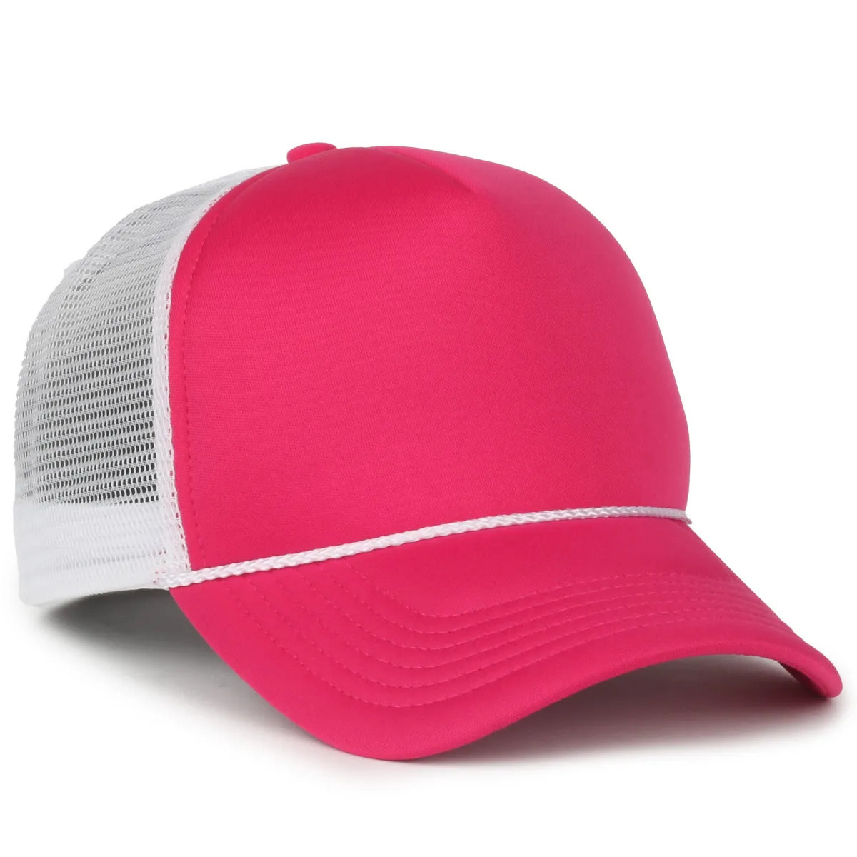 neon pink/white