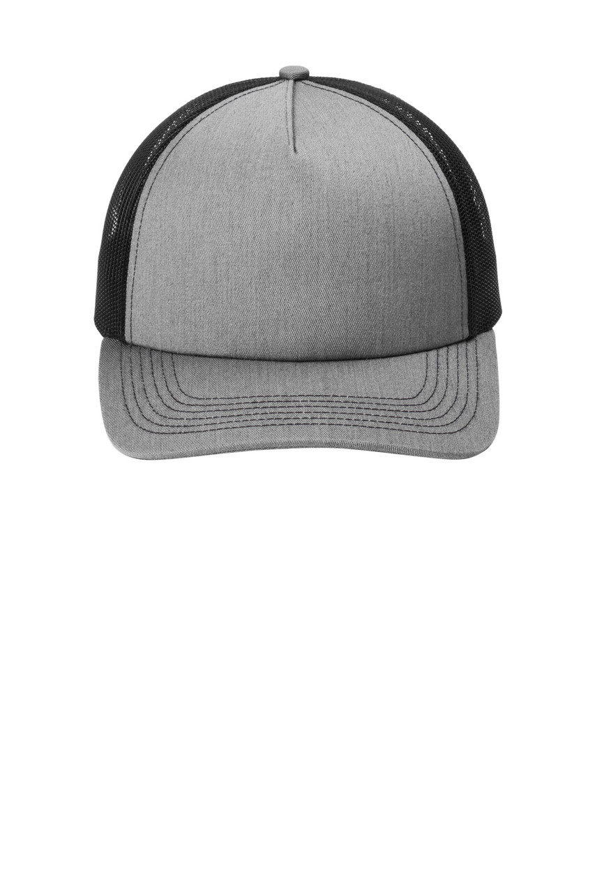 Custom Embroidered Port Authority Low-Profile Snapback 5-Panel Trucker Cap C405LP