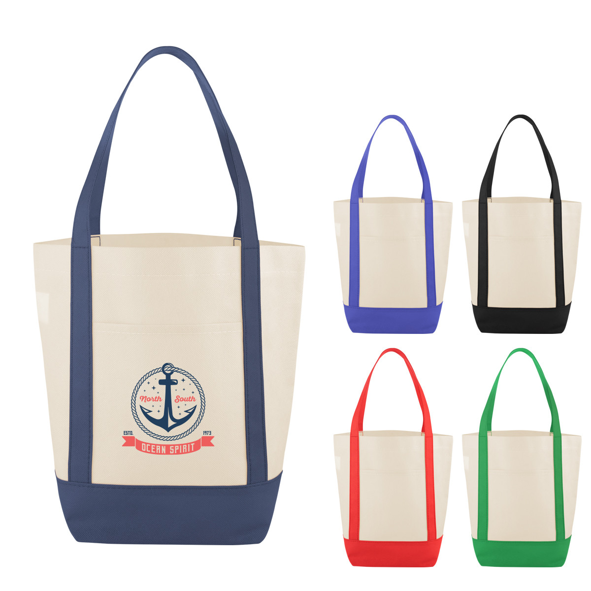 Custom Mini Helm Non-Woven Shopper Tote Bag 30211