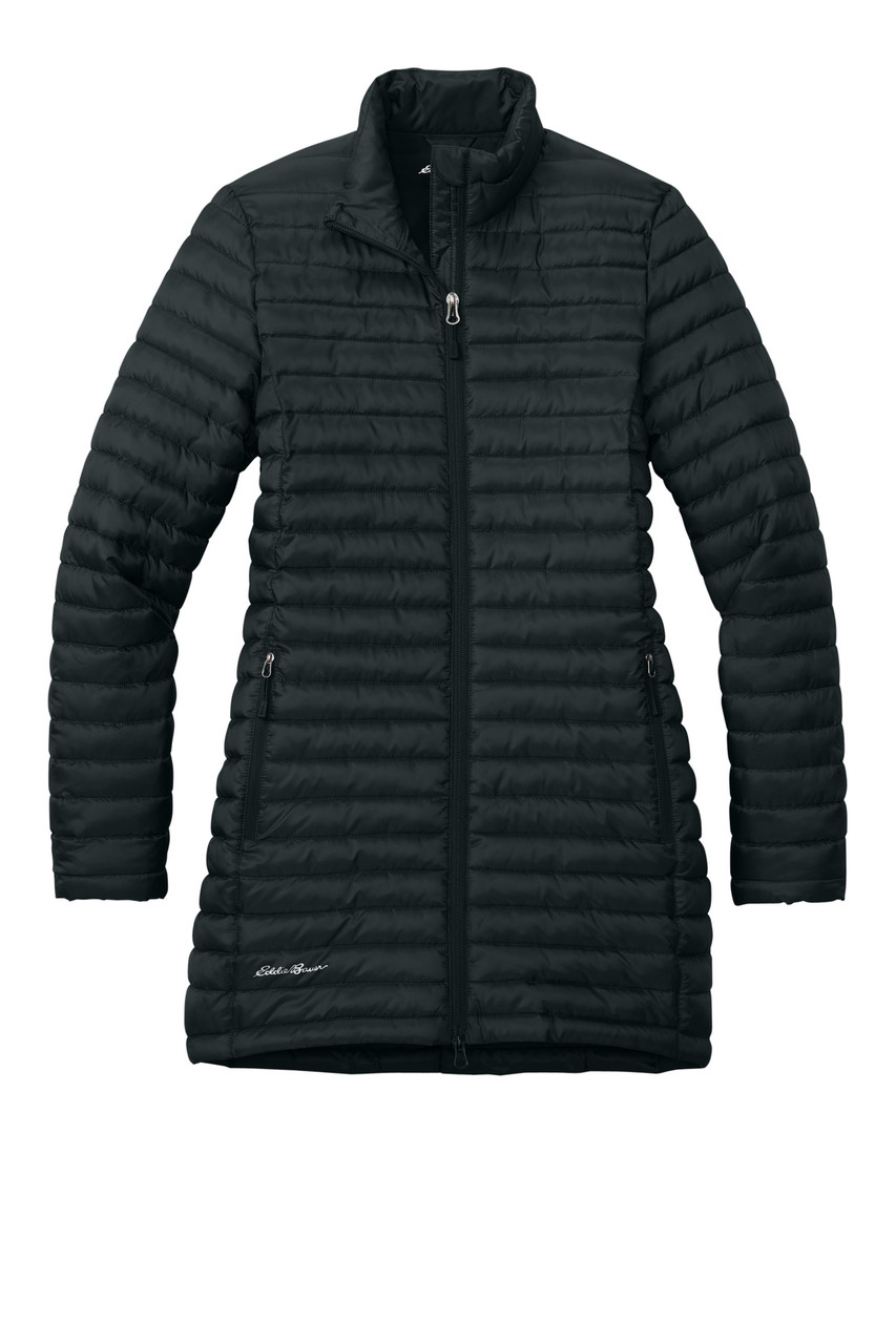 Embroidered Eddie Bauer Women's Packable Quilted Full-Zip EB515