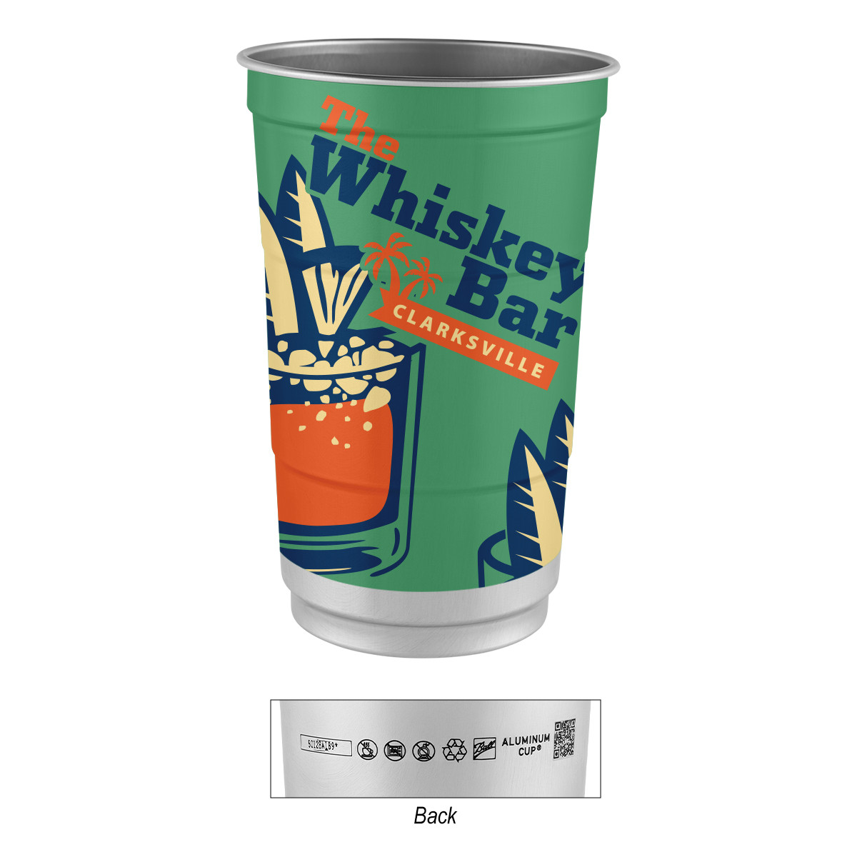 Custom 24 Oz. Top Cup Full Color Aluminum Cup 50613