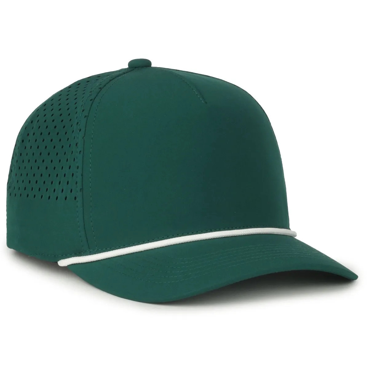 Dark Green/White Cord