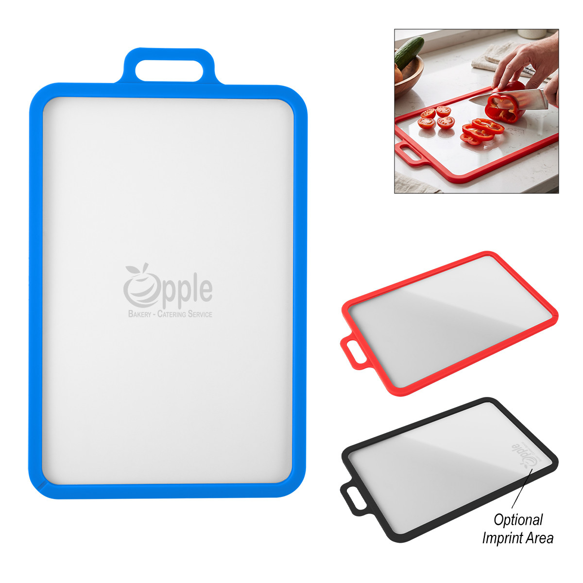Custom Tempered Glass & Silicone Cutting Board 75260