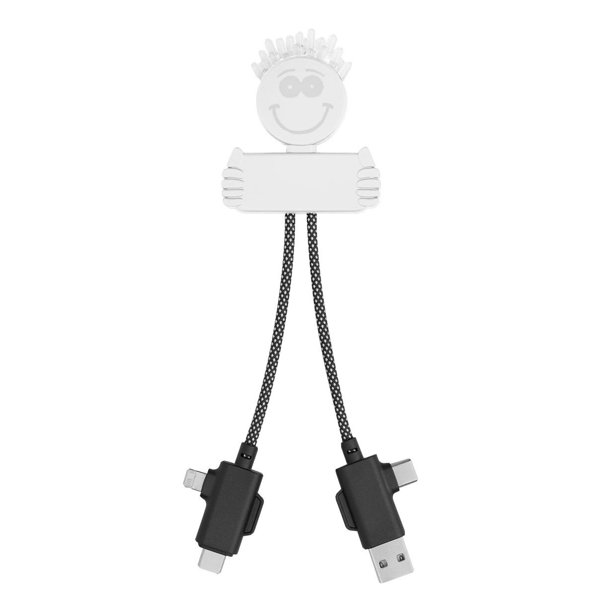 WHITE WITH BLACK