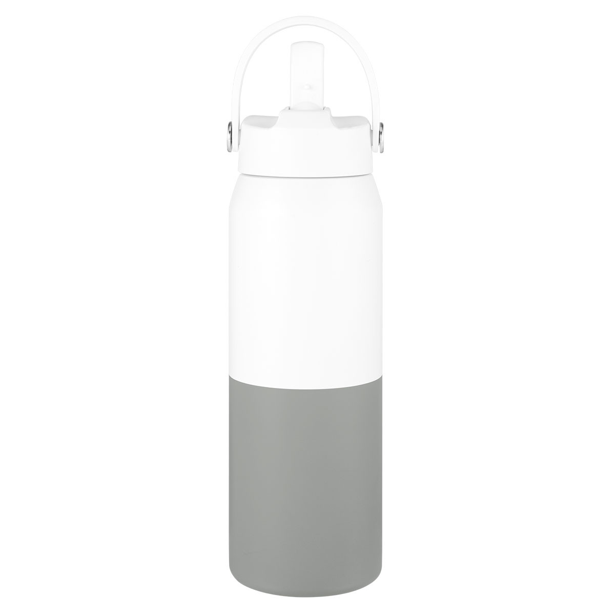 WHITE WITH GRAY