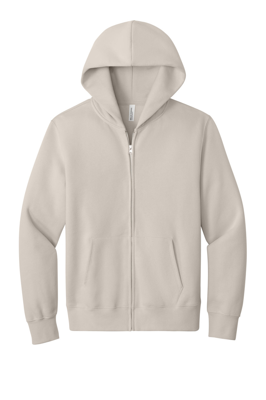 Custom BELLA+CANVAS Unisex 10-Ounce Heavyweight Full-Zip Hooded Sweatshirt BC4739