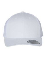 Custom Retro Flexfit Brand Trucker Hat, Plastic Snap