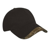Custom Structured Brushed Cotton Twill Hat with Realtree Wave Sandwich Bill