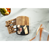 Custom Black Marble Cheese Board Set with Knives