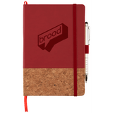 Custom 5.5" x 8.5" Lucca Cork Hard Bound JournalBook