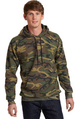 Custom Port & Company Core Fleece Camo Pullover Hooded Sweatshirt. PC78HC