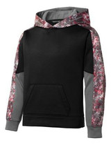 Custom Sport-Tek Youth Sport-Wick Mineral Freeze Fleece Colorblock Hooded Pullover. YST231