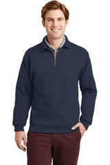 Custom Jerzees Super Sweats NuBlend - 1/4-Zip Sweatshirt with Cadet Collar. 4528M