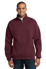 Custom Jerzees - NuBlend 1/4-Zip Cadet Collar Sweatshirt. 995M
