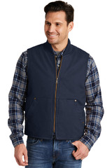 Embroidered CornerStone Washed Duck Cloth Vest. CSV40