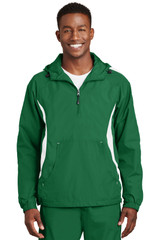 Embroidered Sport-Tek Colorblock Raglan Anorak. JST63