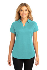 Embroidered Port Authority Ladies Digi Heather Performance Polo. L574