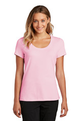 Custom District Women's Flex Scoop Neck Tee DT7501